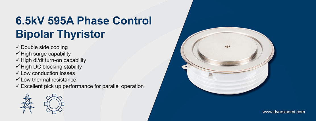 6.5kV 595A Phase Control Bipolar Thyristor