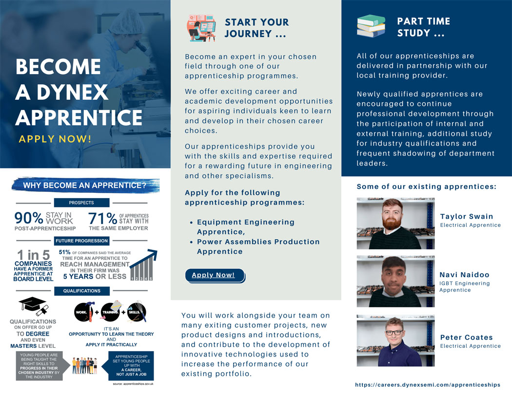 Become a Dynex apprentice Become a Dynex apprentice